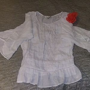 Off shoulder ladies lace blouse